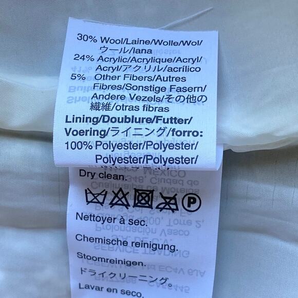 J.Crew Metallic Tweed Pencil Skirt Wool Blend Silver Gold White Gray Size 4 - Picture 10 of 10